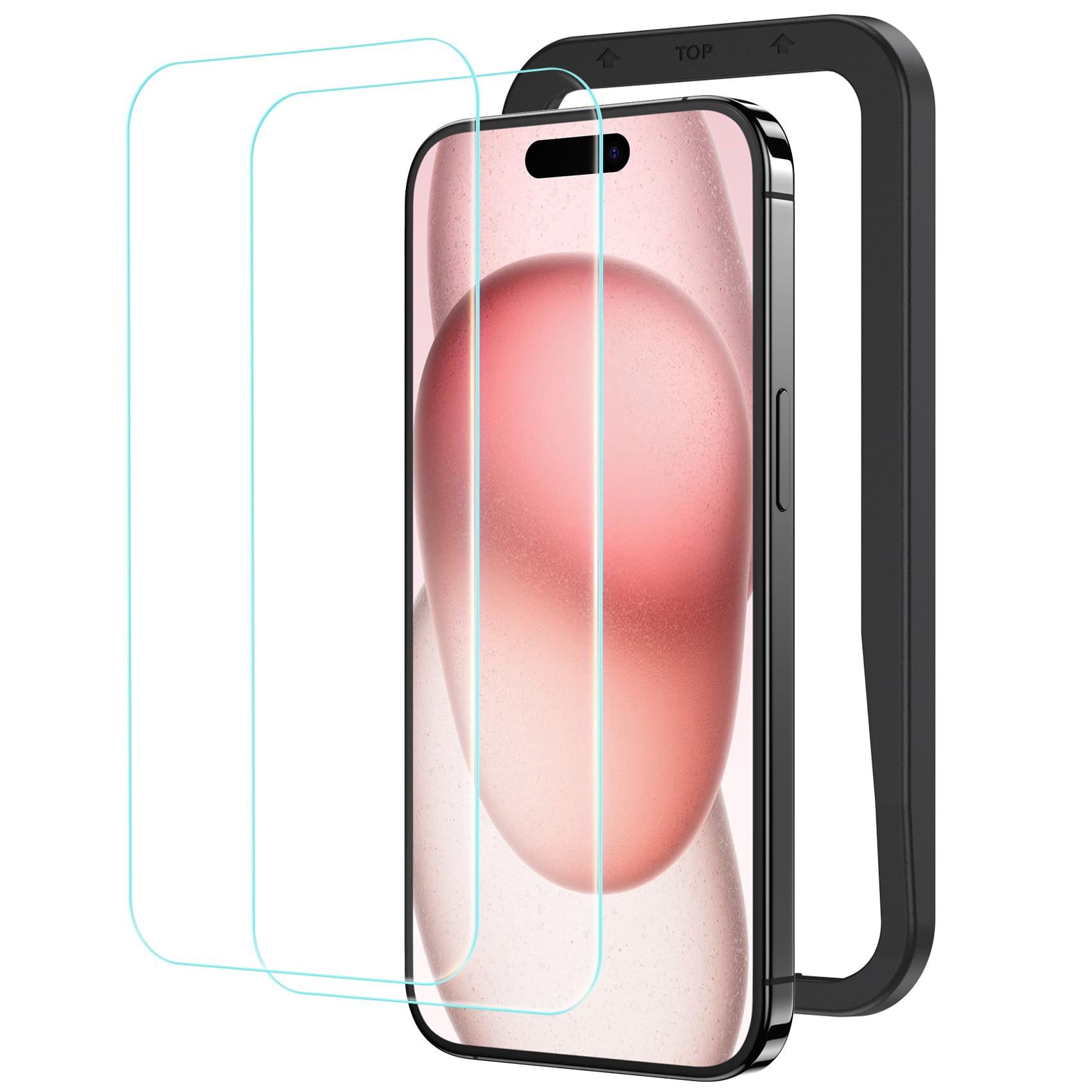 Amazon | NIMASO ガラスフィルム iPhone15用強化ガラス 保護フィルム