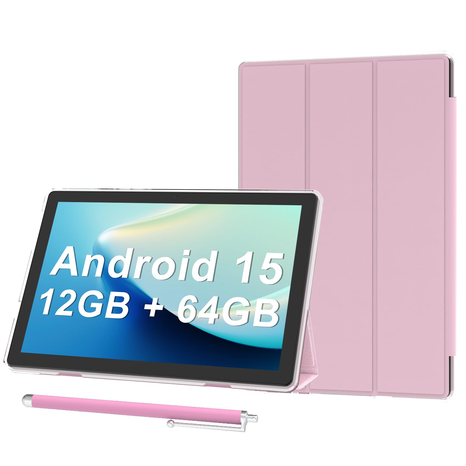 Amazon.com : Android 15 Tablet 10 inch Tablets with Case, 12GB RAM