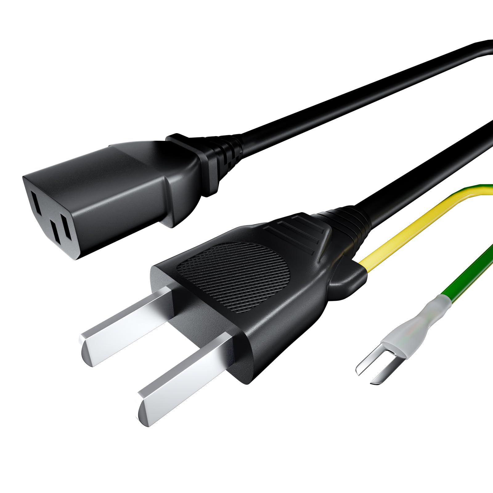 Amazon.co.jp: KTC モニター 電源ケーブル 3ピンソケット(メス)⇔2