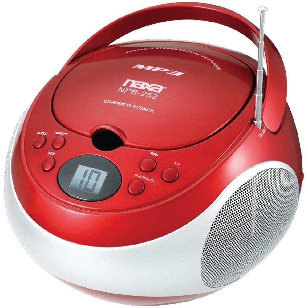 Amazon.com: Naxa Electronics NPB252RD Portable CD/Mp3 Players with