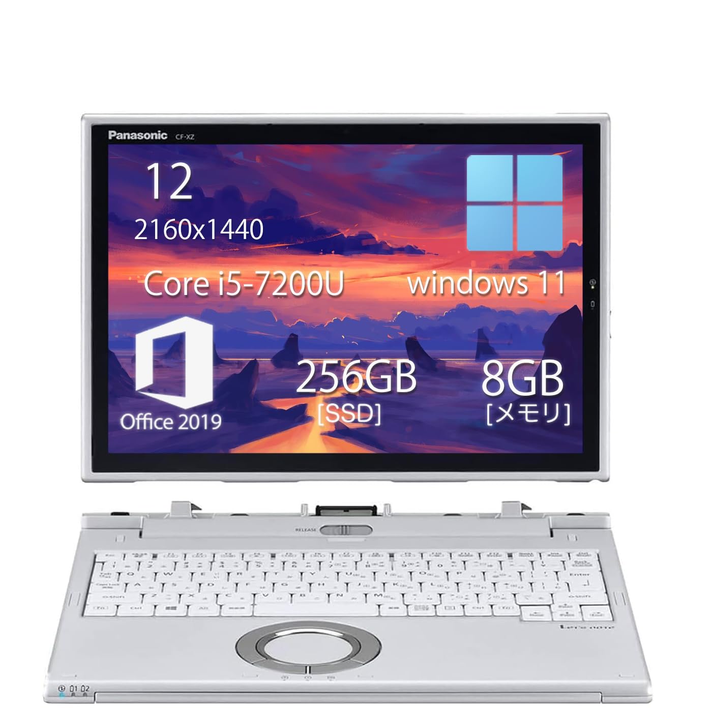 Amazon.co.jp: Panasonic LETS NOTE CF XZ6 2-in-1 Laptop, Black