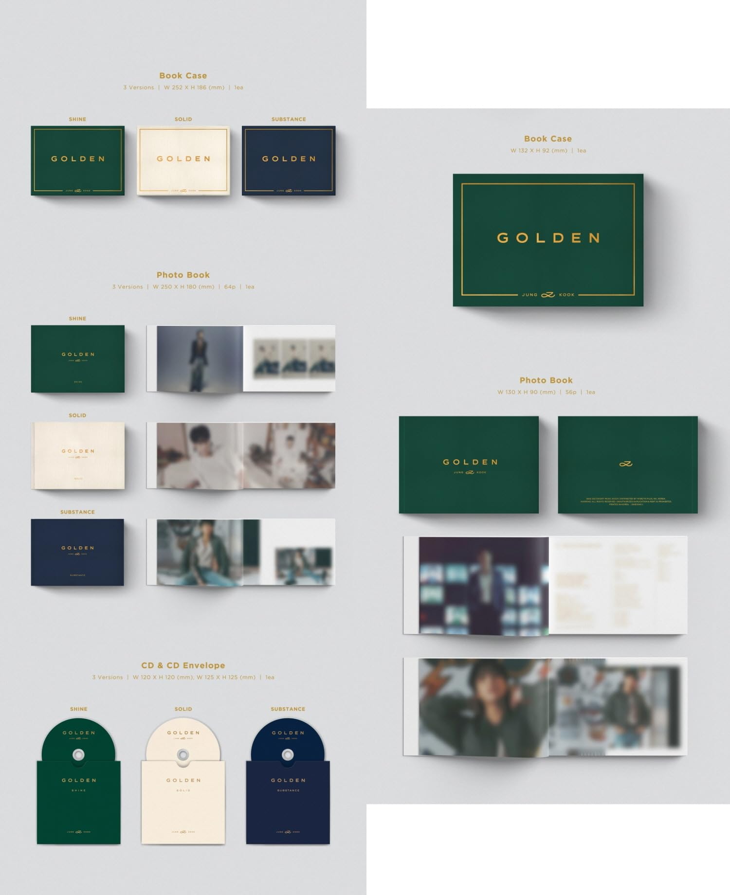 Amazon.co.jp: ジョングク JUNGKOOK - Solo Album GOLDEN [3 Ver. +