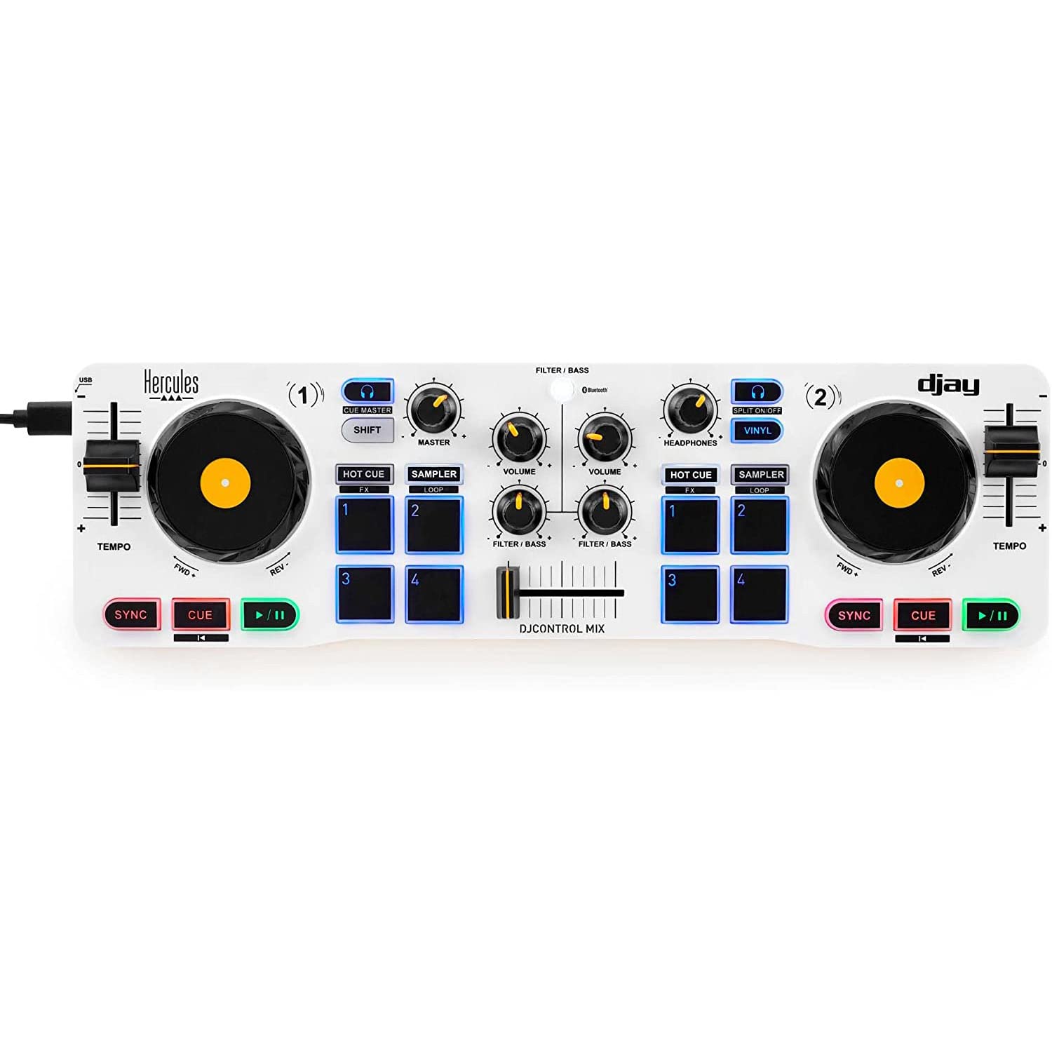 Amazon.com: Hercules DJControl Mix – Bluetooth Wireless DJ