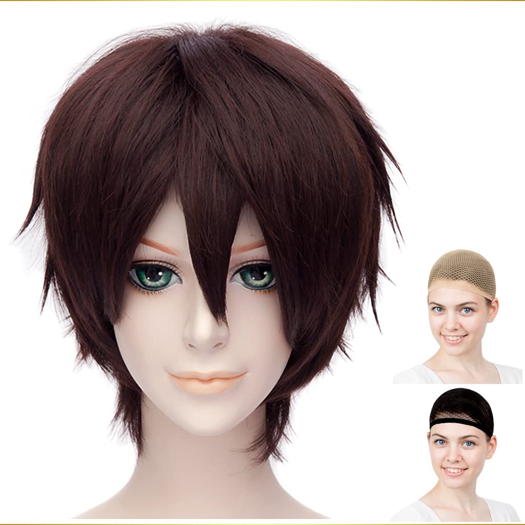 Amazon | CaseEden コスプレ ウィッグ ショート 30cm 耐熱 ダーク