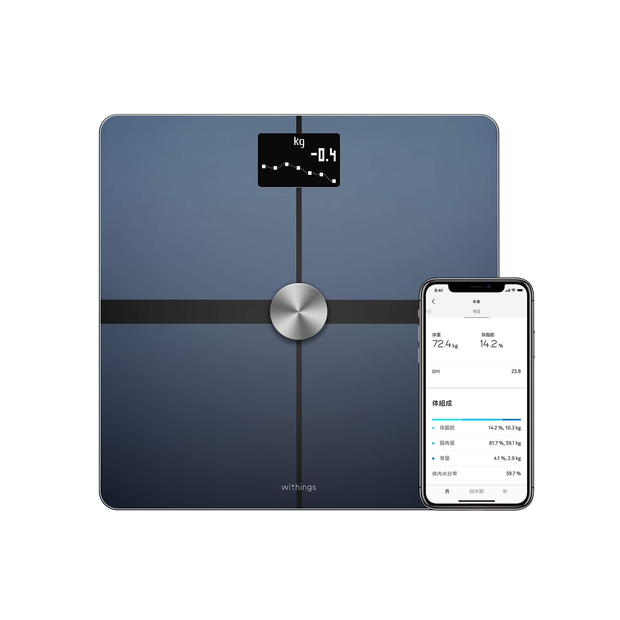 Amazon.co.jp: Withings Body + フランス生まれのスマート体重計