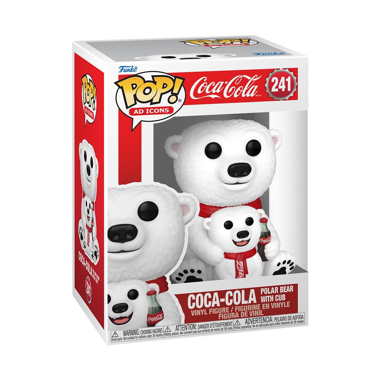 Funko Pop! AD Icon: Coca-Cola Polar Bear with Cub, Figures