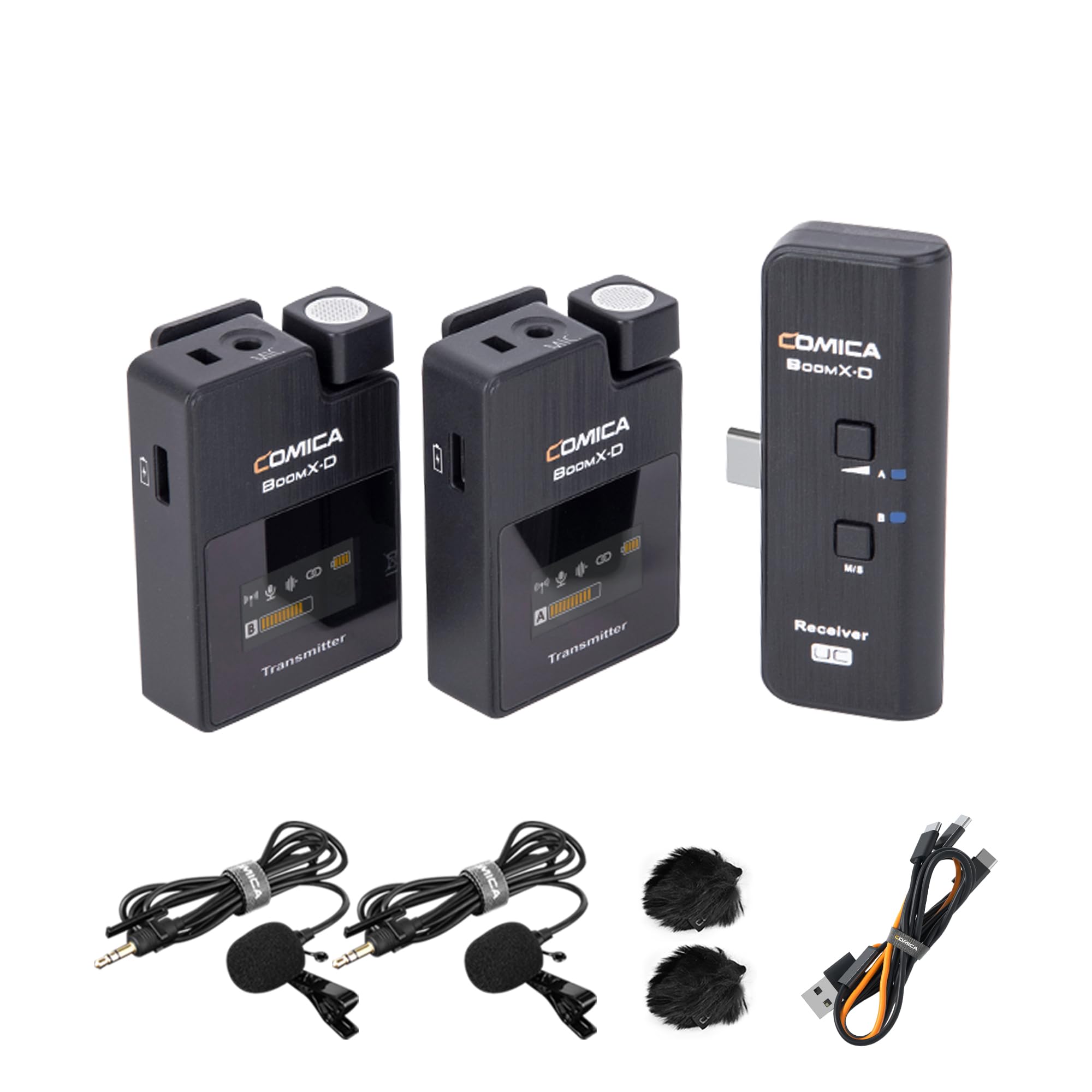 Amazon.com: COMICA BoomX-D UC2 Wireless Lavalier Microphone for