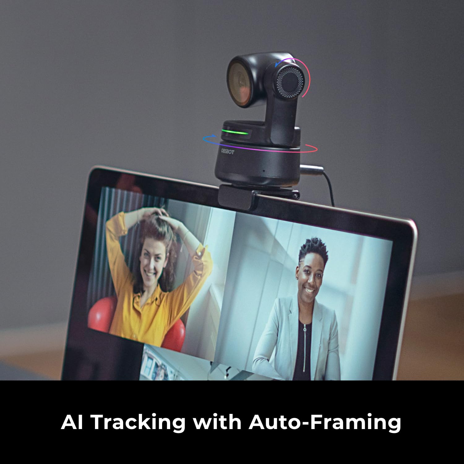OBSBOT Tiny Webcam 1080P PTZ, AI-Powered Tracking & Auto Framing