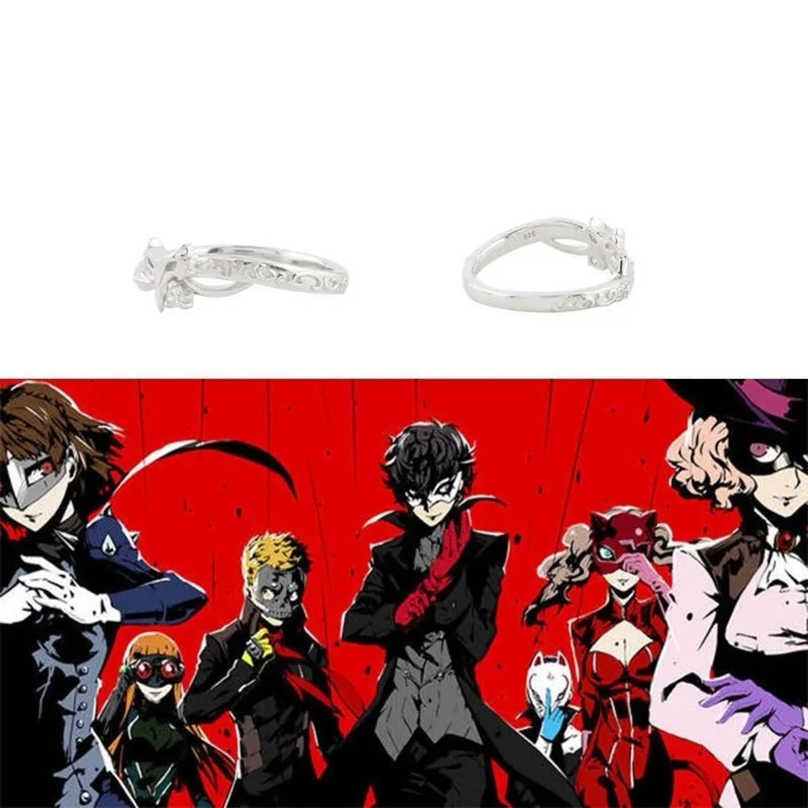 Amazon.co.jp: ペルソナ5 指輪 カップル ジョーカー 明智吾郎 リング