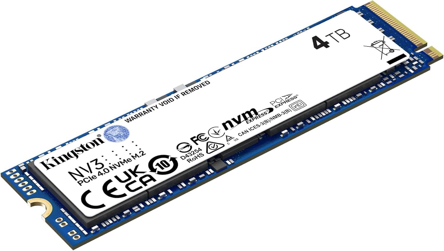 Amazon.com: Kingston NV3 4TB M.2 2280 NVMe SSD | PCIe 4.0 Gen 4x4