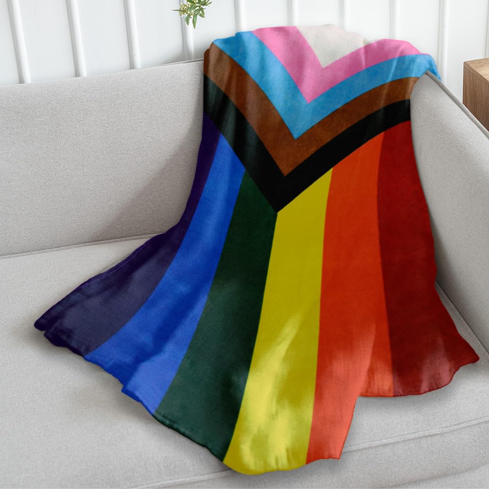 Amazon.com: Progress Pride Super Plush Blanket - 50x60 Soft Throw