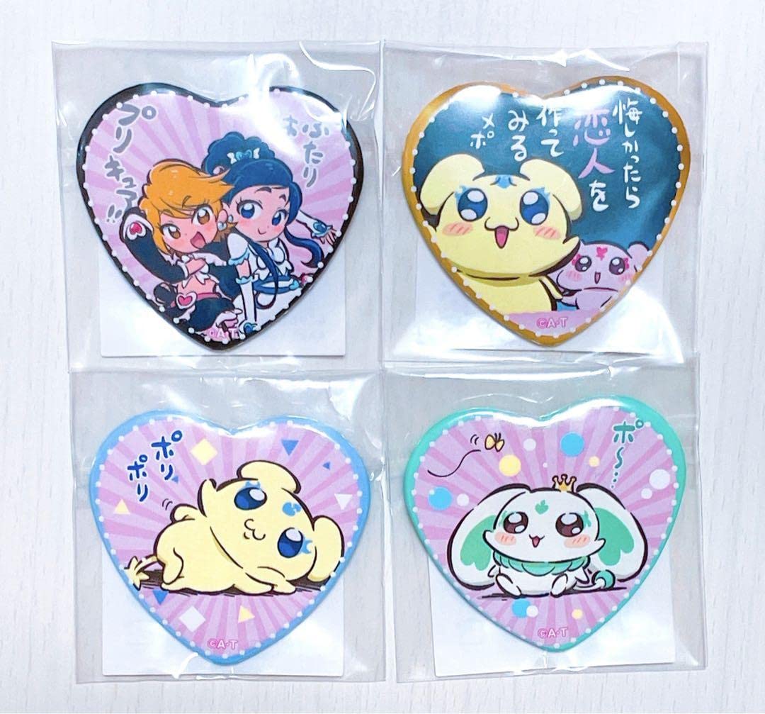プリキュア LINEスタンプ 缶バッジ チャーム 全プリキュア展】缶バッジ