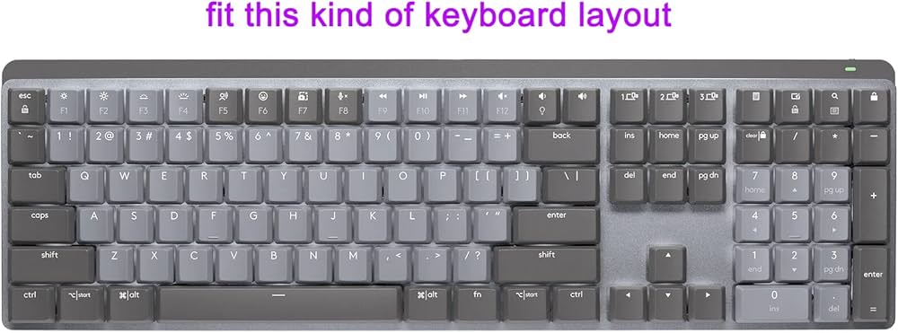 Amazon.com: Silicone keyboard Skin Compatible for Logitech MX
