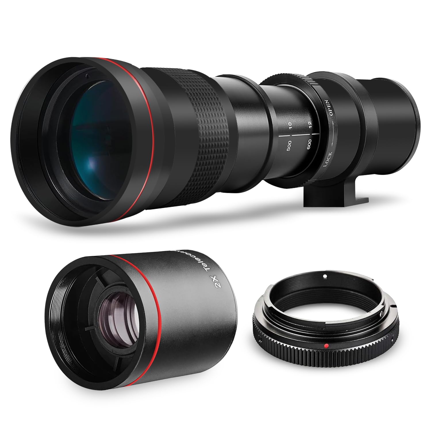 Amazon | ハイパワー 420-1600mm f/8.3 HD マニュアル望遠ズームレンズ