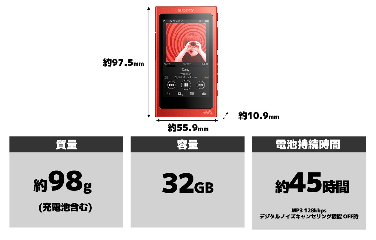 Amazon.co.jp: ソニー ウォークマン Aシリーズ 32GB NW-A36HN