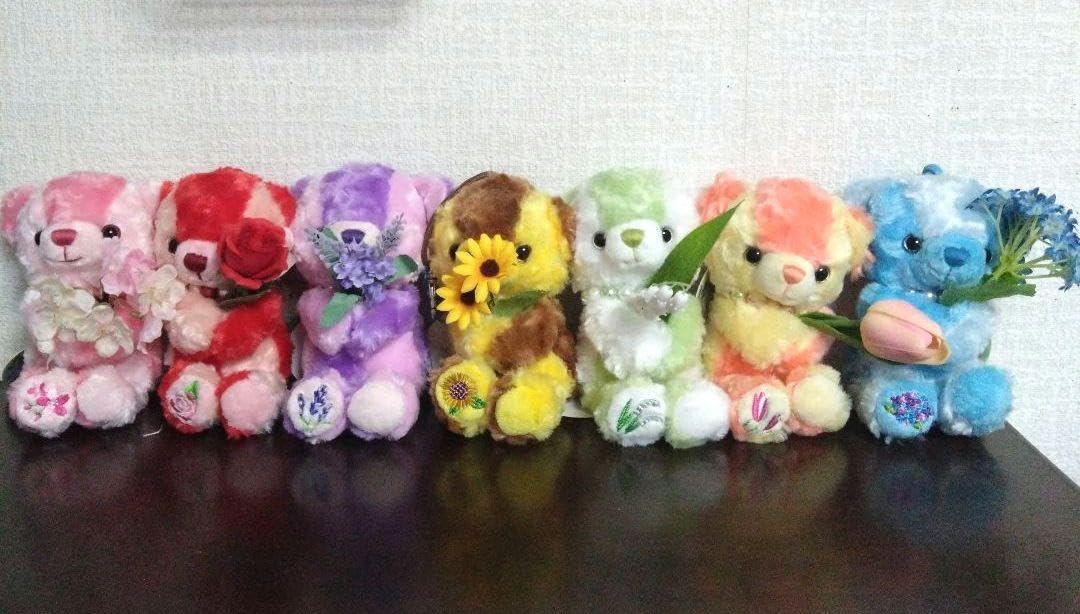 Amazon.co.jp: フラワーベア テディベア ぬいくるみ 花 モチーフ