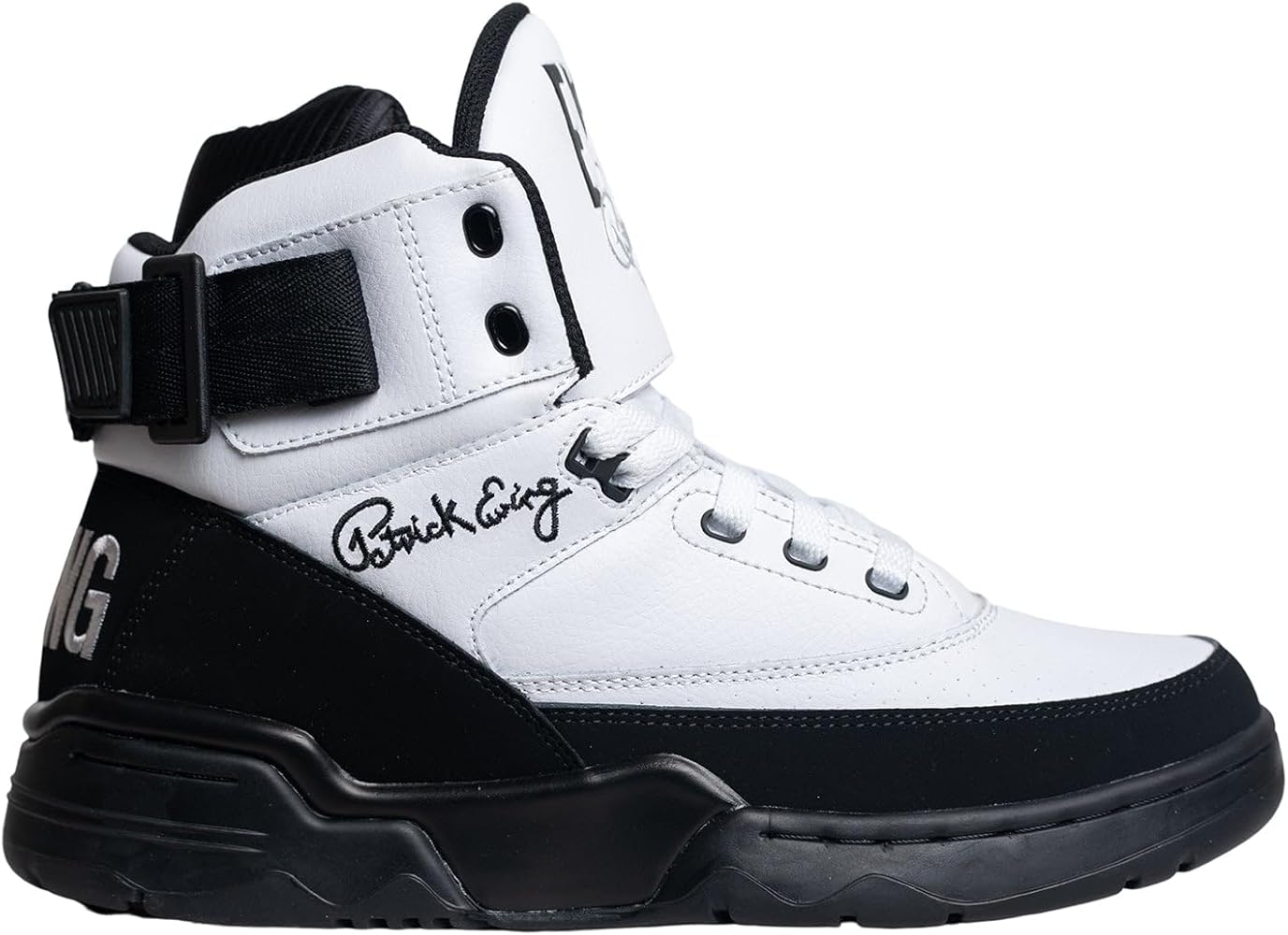Amazon.com | Ewing PATRICK ATHLETICS 33 HI White/Black/Silver