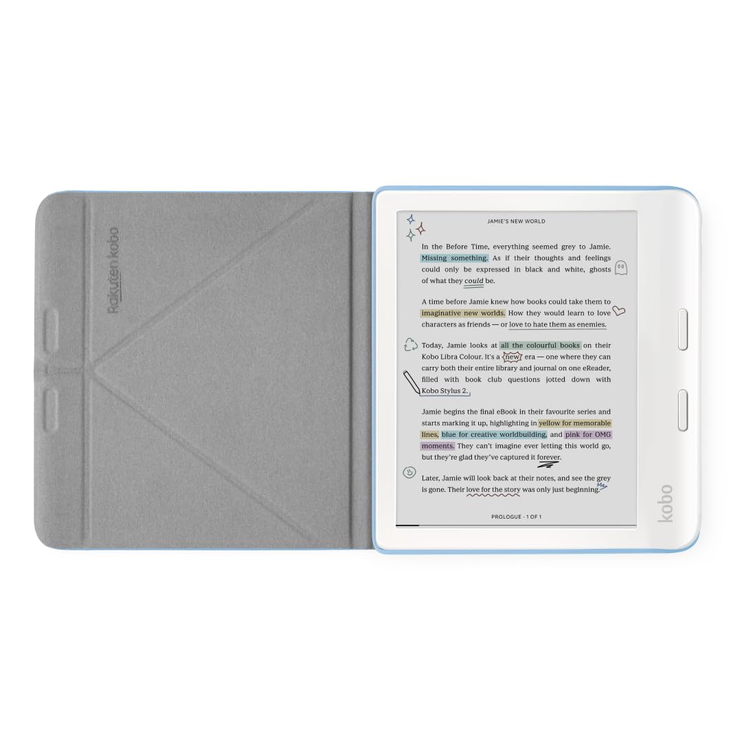 Amazon.com: Kobo Libra 彩色白色電子書閱讀器附盒組: 電子