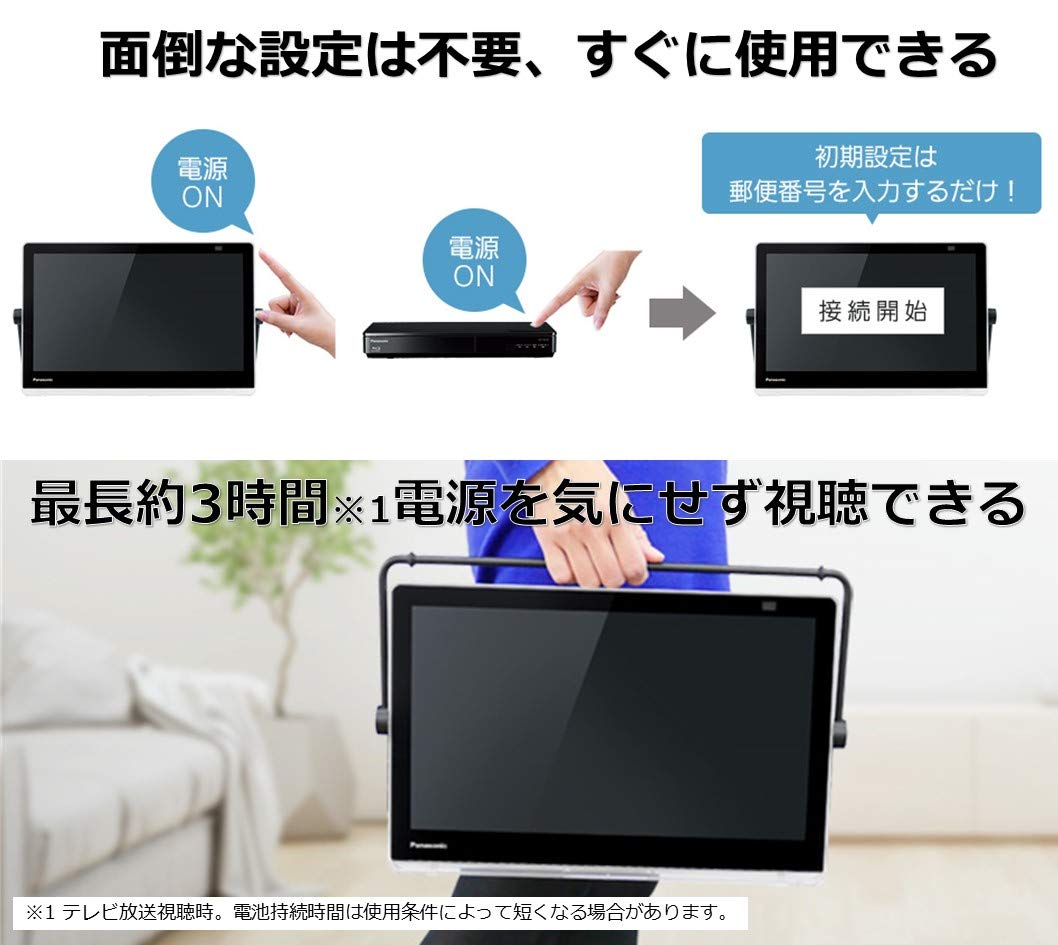 Amazon.co.jp: Panasonic UN-15CTD10-K Portable 15V LCD TV, Internet