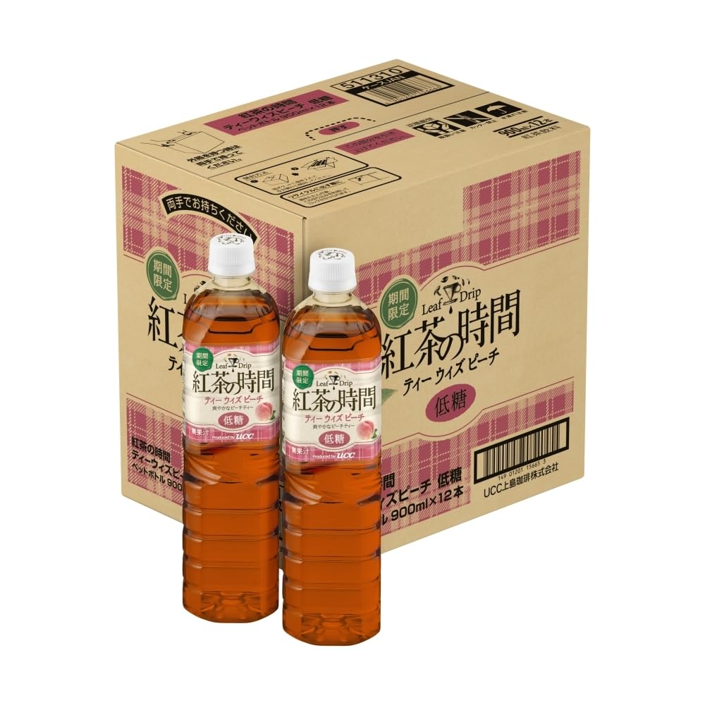 Amazon.co.jp: 紅茶の時間 ティーウィズピーチ 低糖 ペットボトル