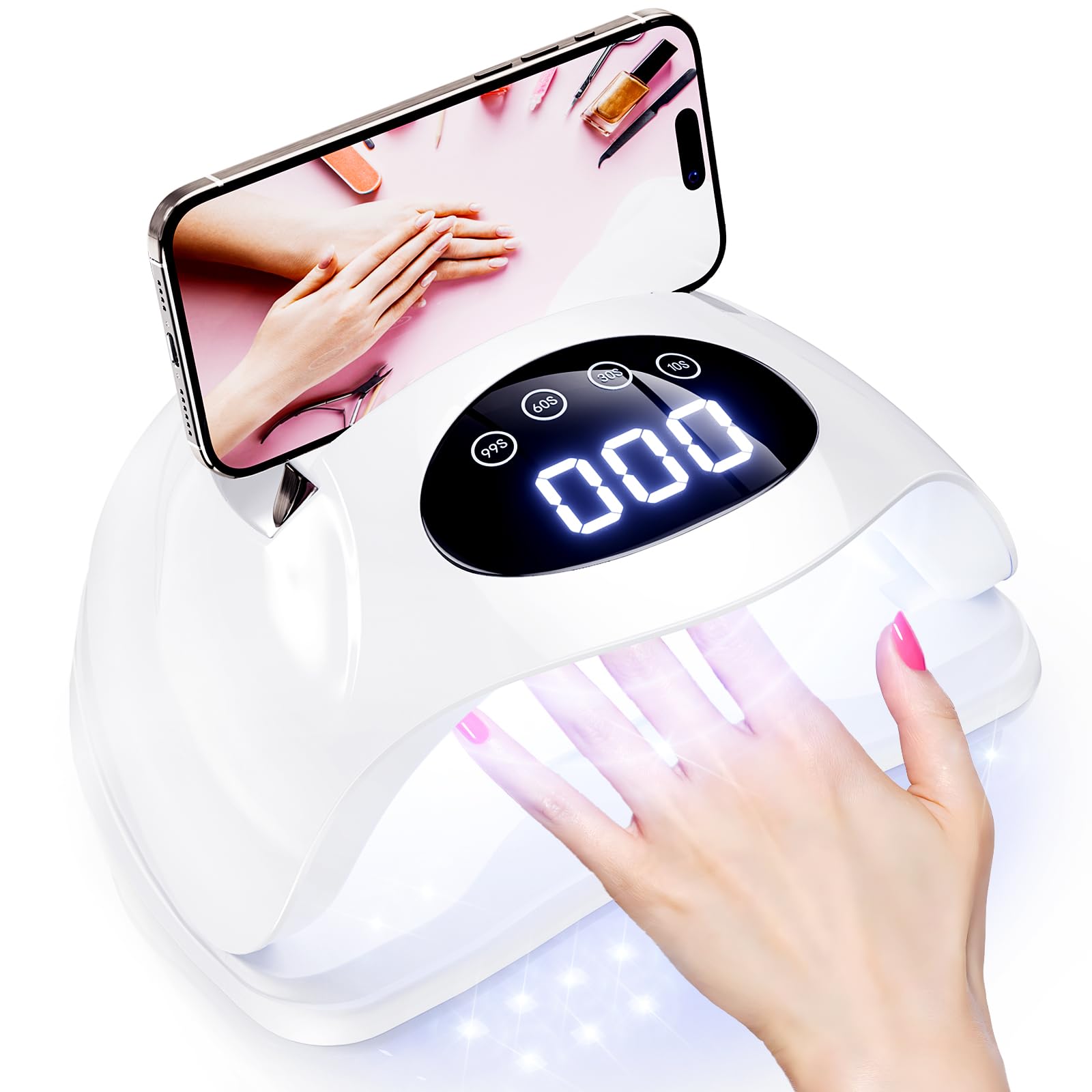 Amazon.co.jp: ジェルネイル ライト ネイルライト 【2025業界初・80W
