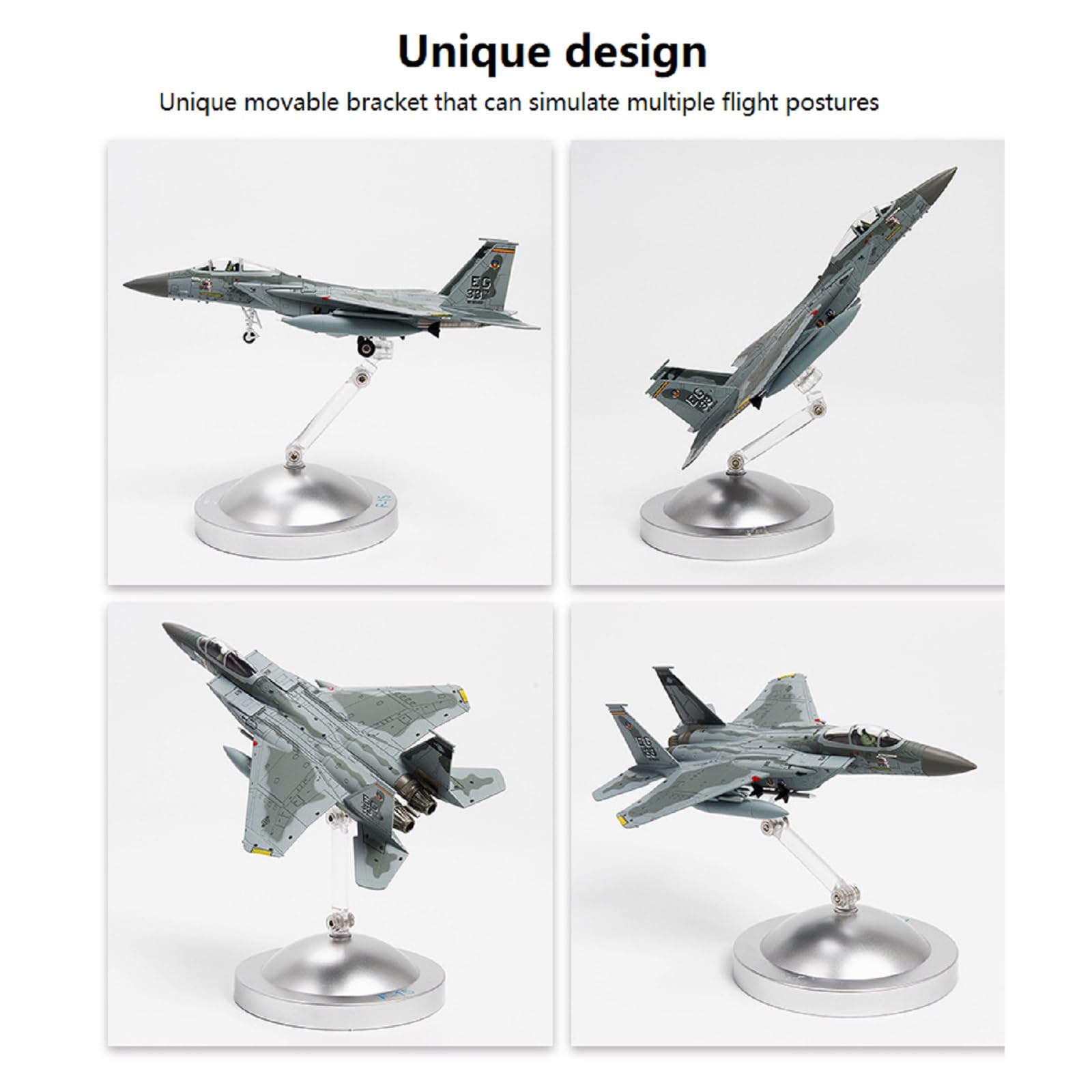 Amazon | 2024 1:100合金F-15イーグル戦闘機攻撃機モデル航空機モデル