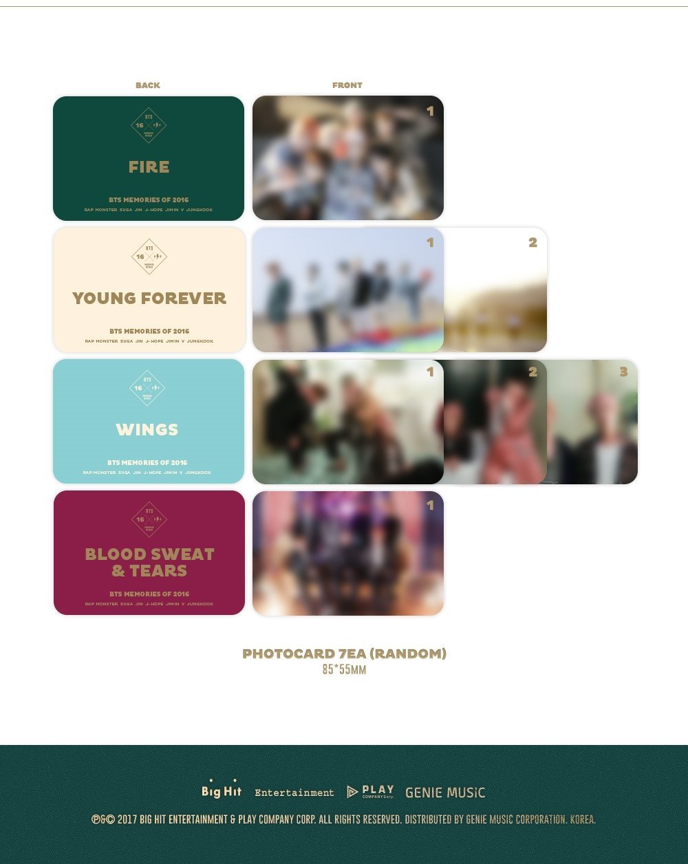 Amazon.co.jp: BTS – BTS MEMORIES OF 2016 DVD 4disc + 188p Special