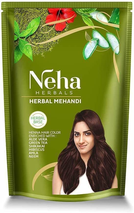 Neha Herbal Mehandi (Henna) 100% Herbal Enriched With ALOE VERA