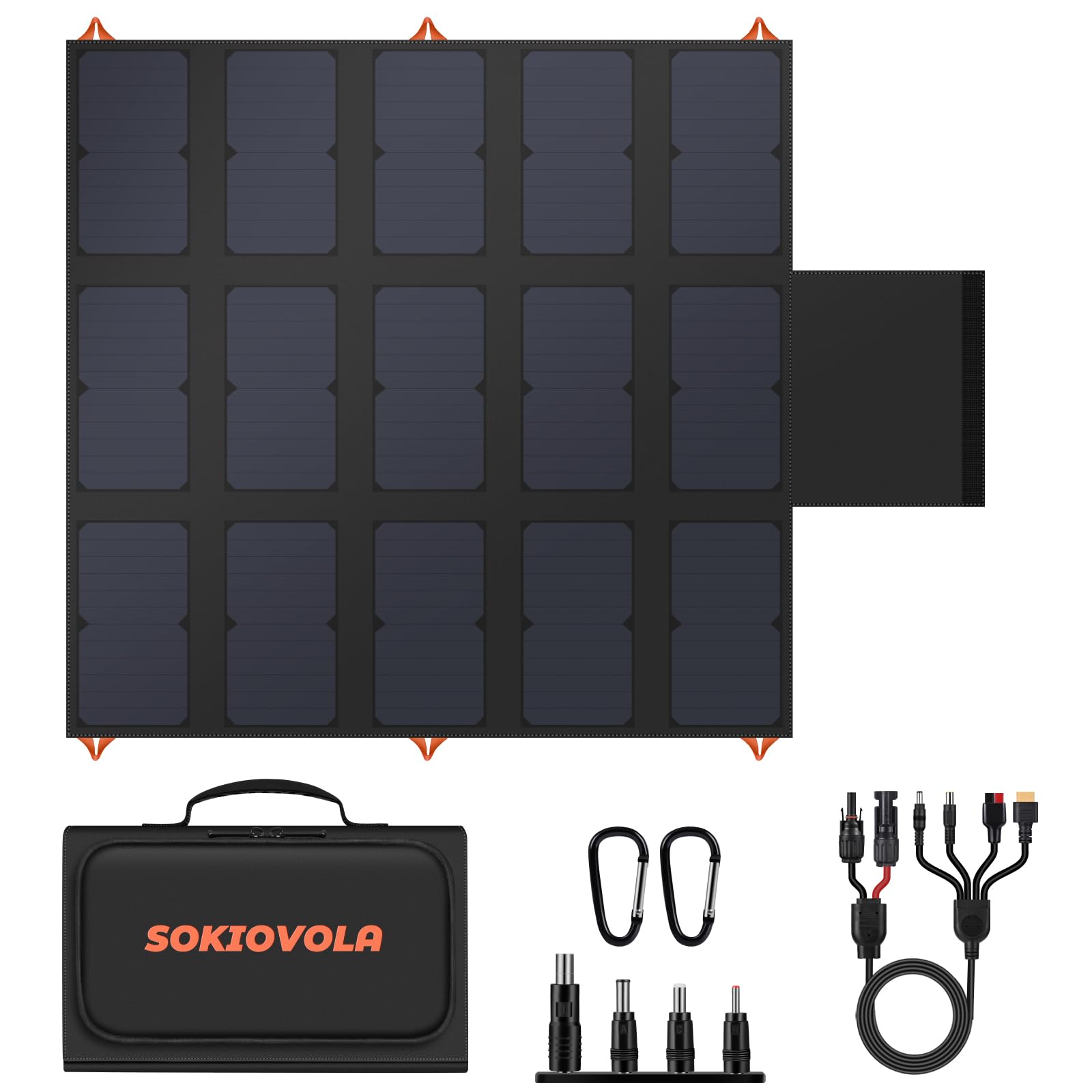 Amazon.com : SOKIOVOLA 100W Portable Solar Panel for EF/Jackery
