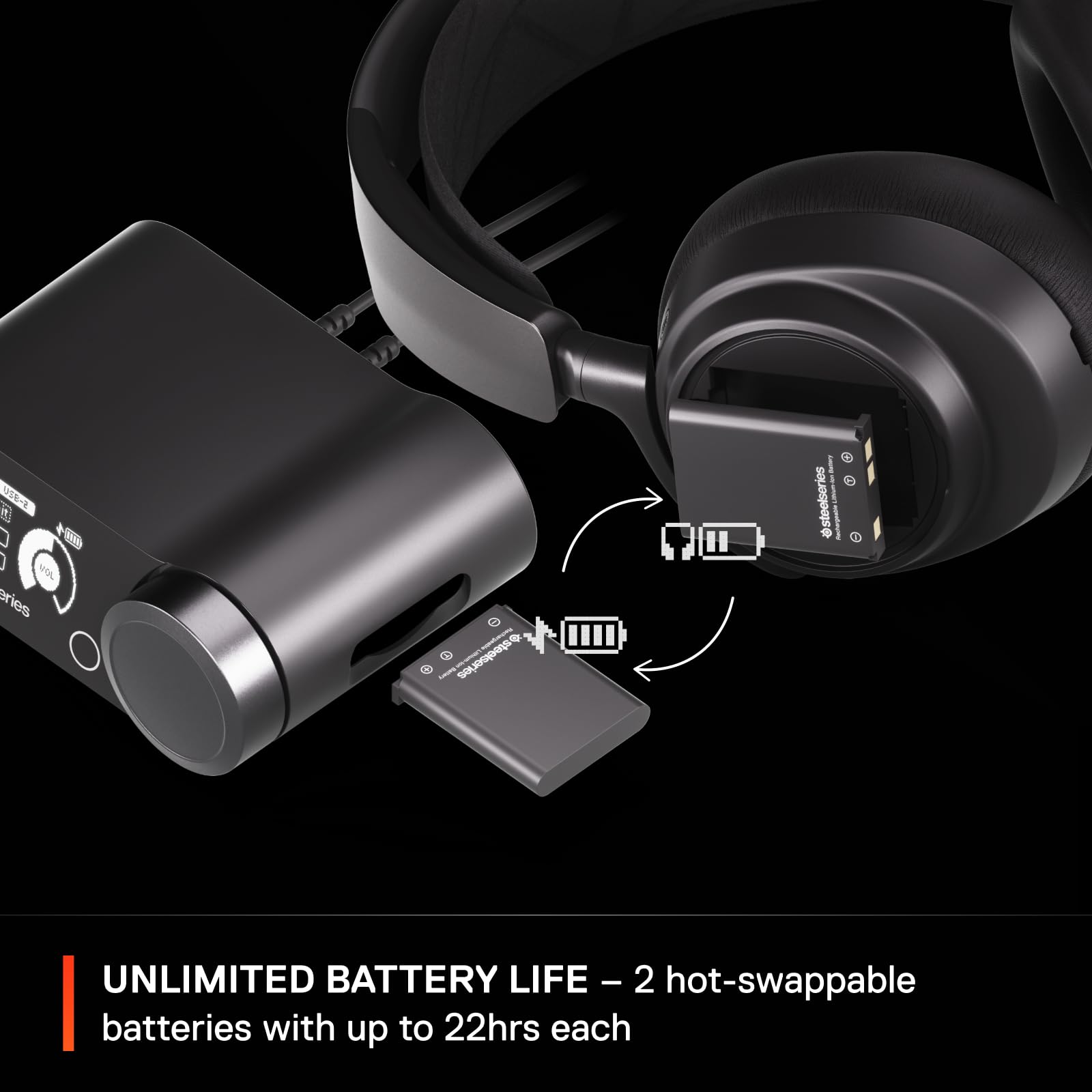SteelSeries Arctis Nova Pro Wireless Multi-System Gaming Headset