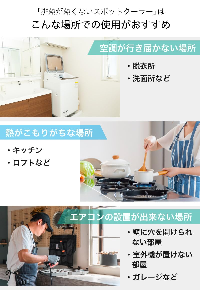 Amazon | THANKO ダクトレス 排熱レス スポットエアコン ポータブル