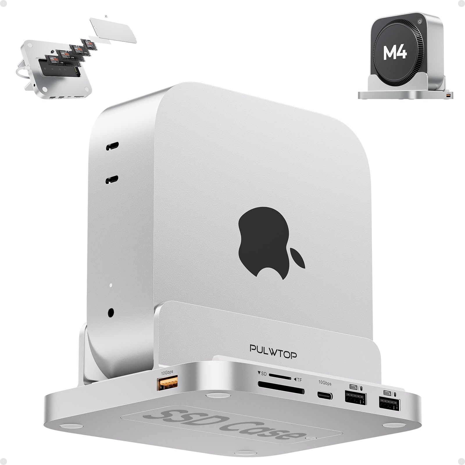 Amazon.co.jp: PULWTOP 8 in 1 USB C ハブ Mac Mini M4/ M4 Pro 2024用
