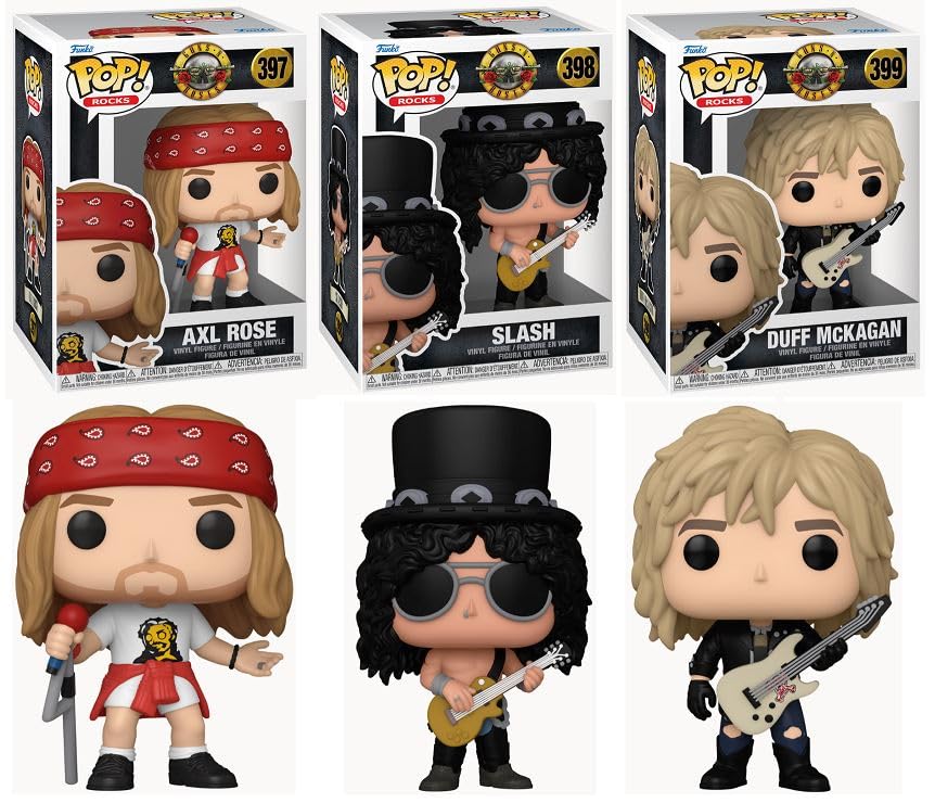 Funko Guns N Roses Pop! Complete Set (3) : Funko: Amazon.sg: Toys
