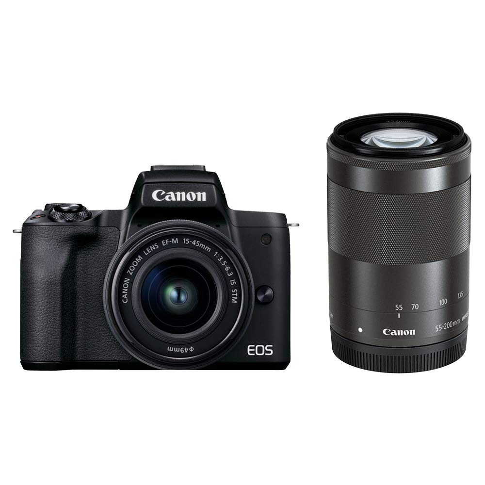 Amazon | Canon ミラーレス一眼カメラ EOS Kiss M2 ダブルズームキット