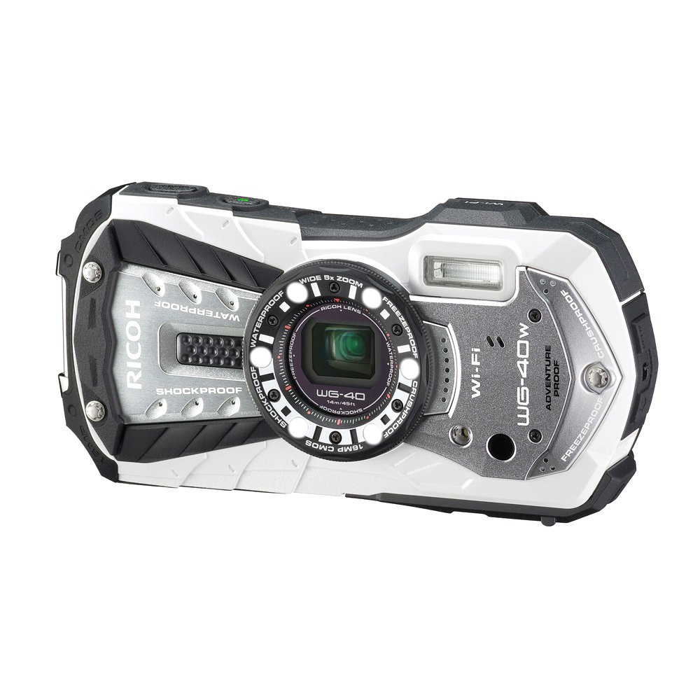 Amazon | RICOH 防水デジタルカメラ RICOH WG-40W ホワイト 防水14m耐