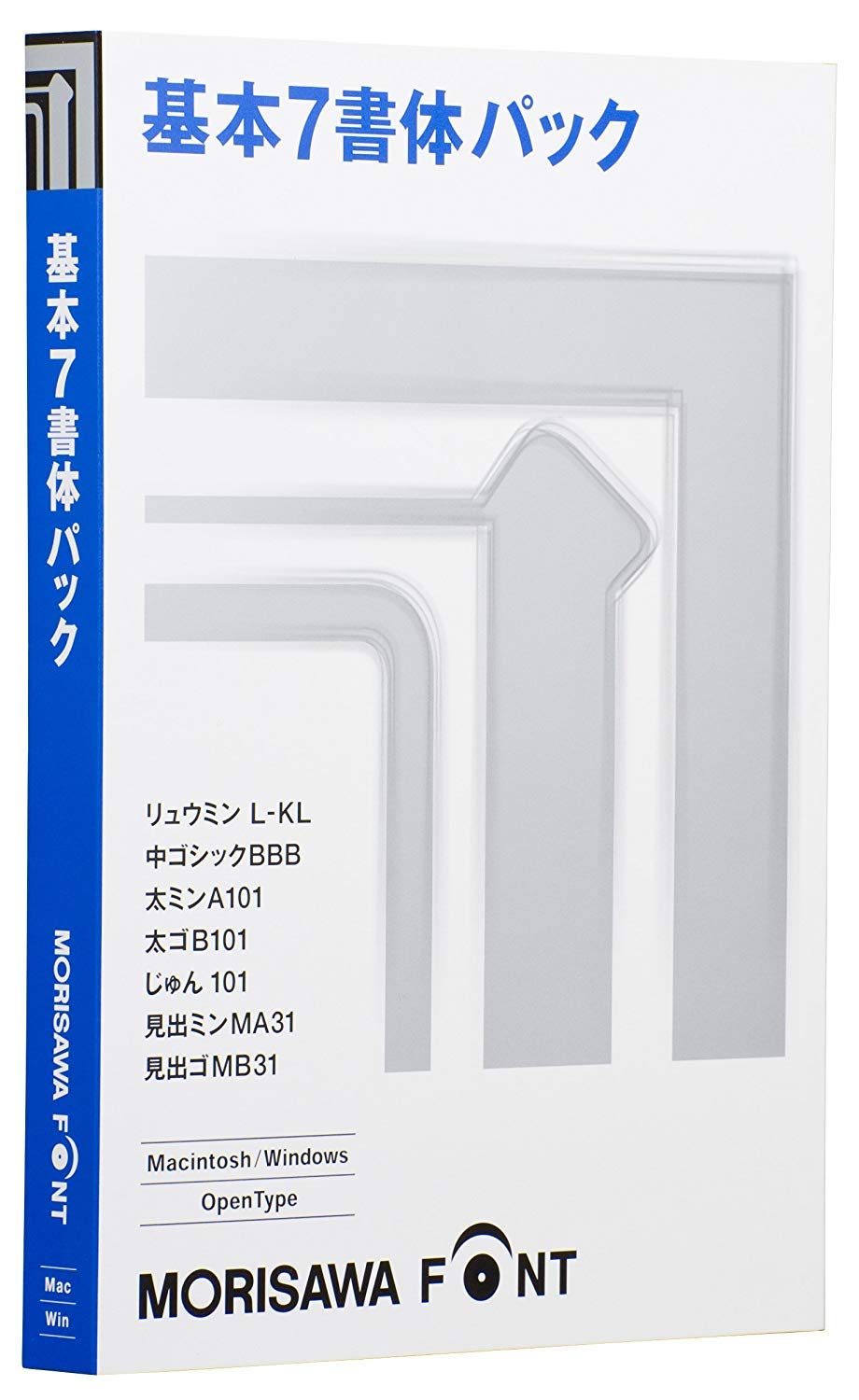Amazon.co.jp: MORISAWA Font OpenType 基本7書体パック : PCソフト
