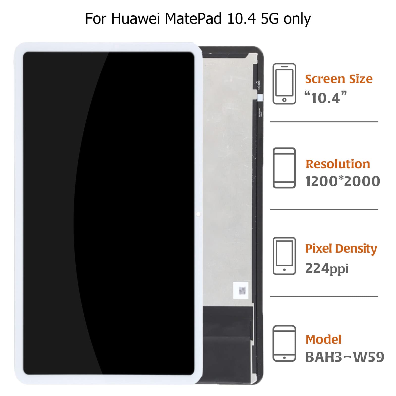 Amazon.com: A-MIND for Huawei MatePad 10.4 5G BAH3-W59 OEM Screen