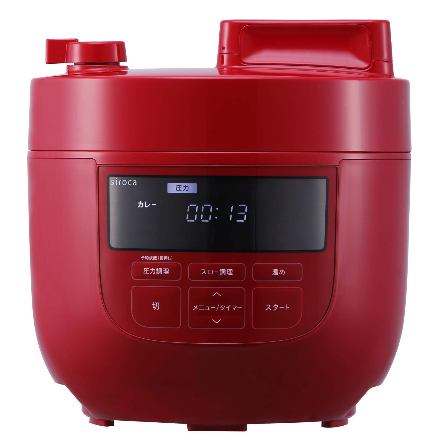 Amazon | シロカ 電気圧力鍋 SP-4D151 レッド ［大容量4Lモデル/高圧力