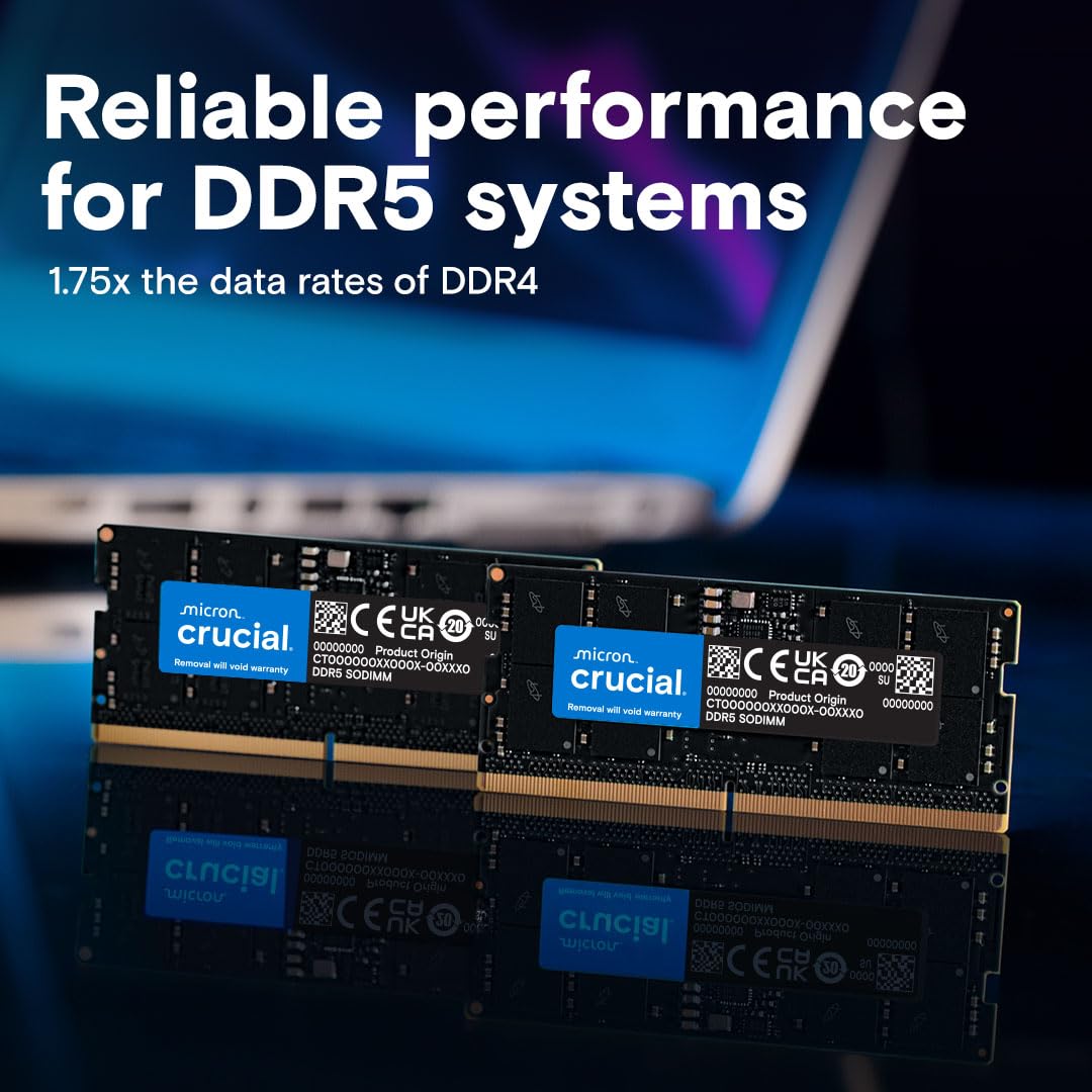 Amazon.co.jp: crucial 32GB Kit(2x16GB)DDR5-5600 SODIMM CL46(16Gbit