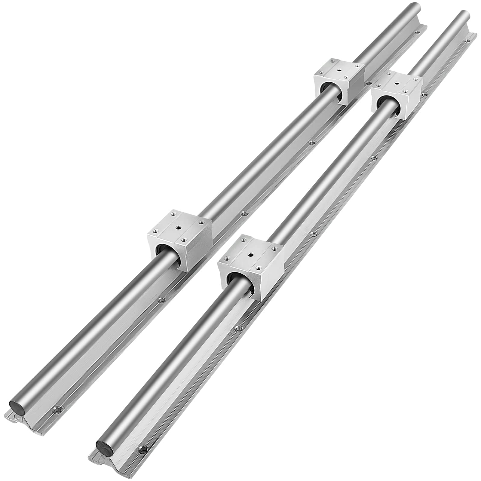 Amazon.co.jp: リニアスライドレール 2セット SBR16-600mm ベアリング