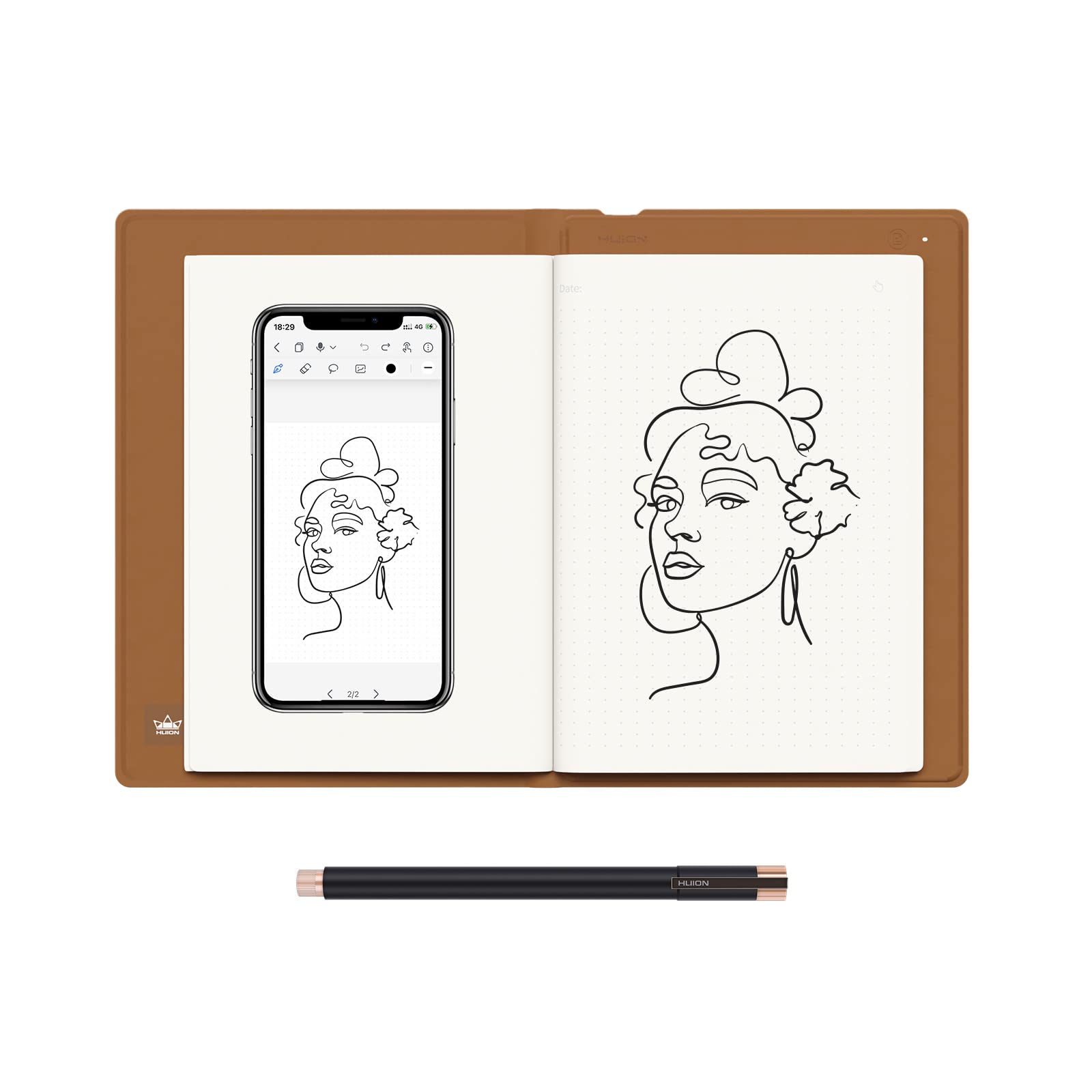 Amazon.com: HUION Note 2-in-1 Digital Notebook Drawing Tablet With