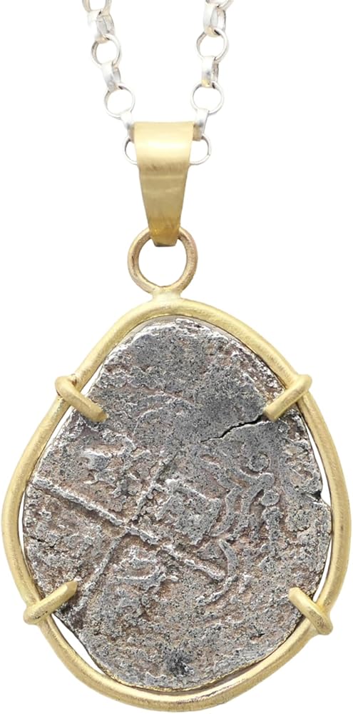 Amazon.com: Genuine 2 Reales Atocha Silver Treasure Coin Pendant