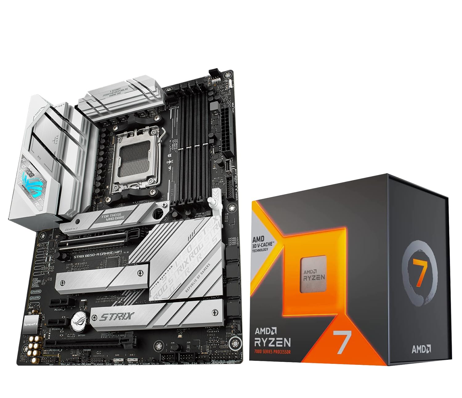 Micro Center CPU Motherboard Kit AMD Ryzen 7 7800X3D Unlocked