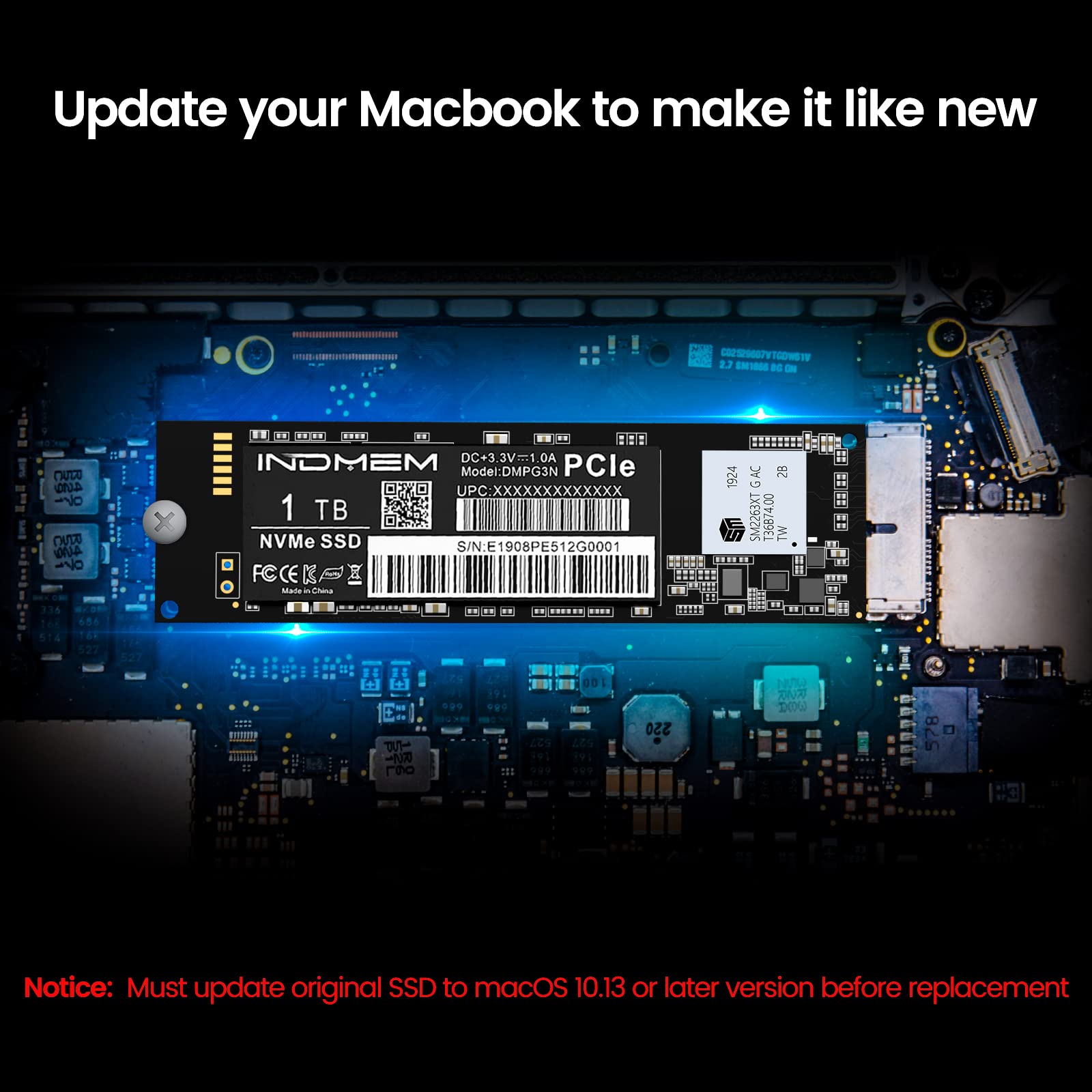 Amazon.com: INDMEM PCIe NVMe Gen3x4 SSD 1TB 3D TLC NAND Flash Hard