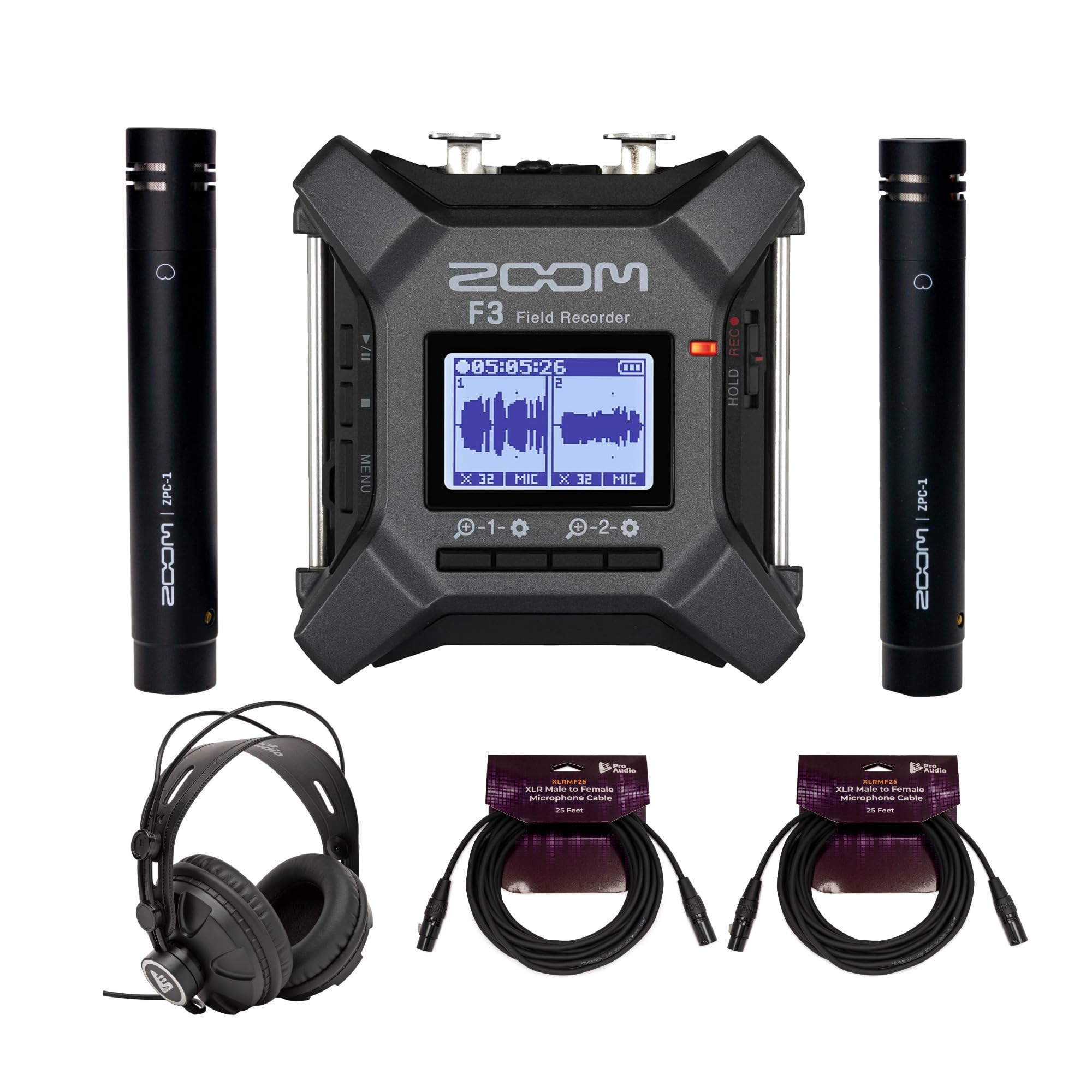 Amazon.com: Zoom F3 MultiTrack Handheld Field Recorder with 32-Bit