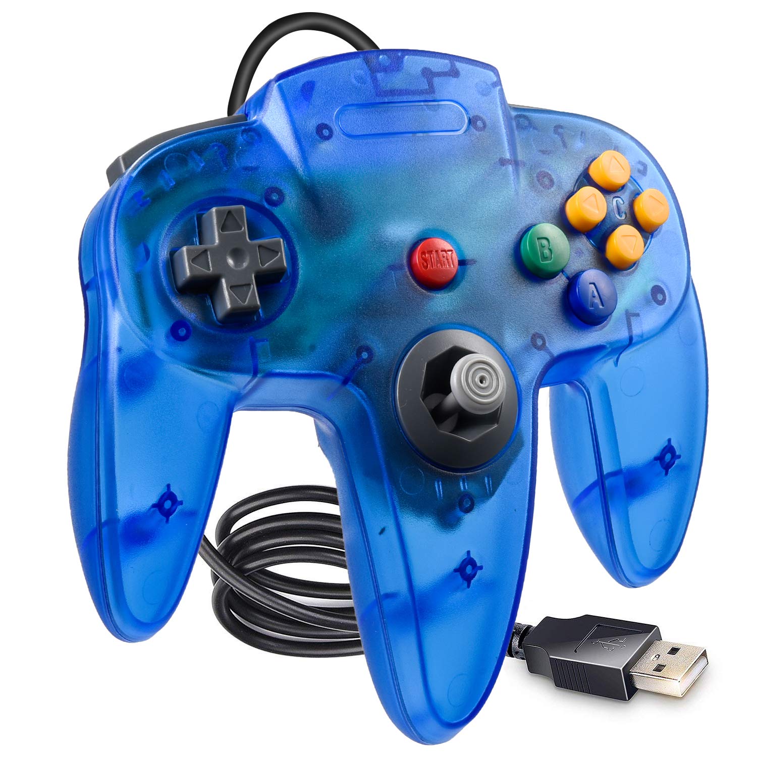 Amazon.com: KIWITATA Classic N64 USB Controller for PC, Retro N64