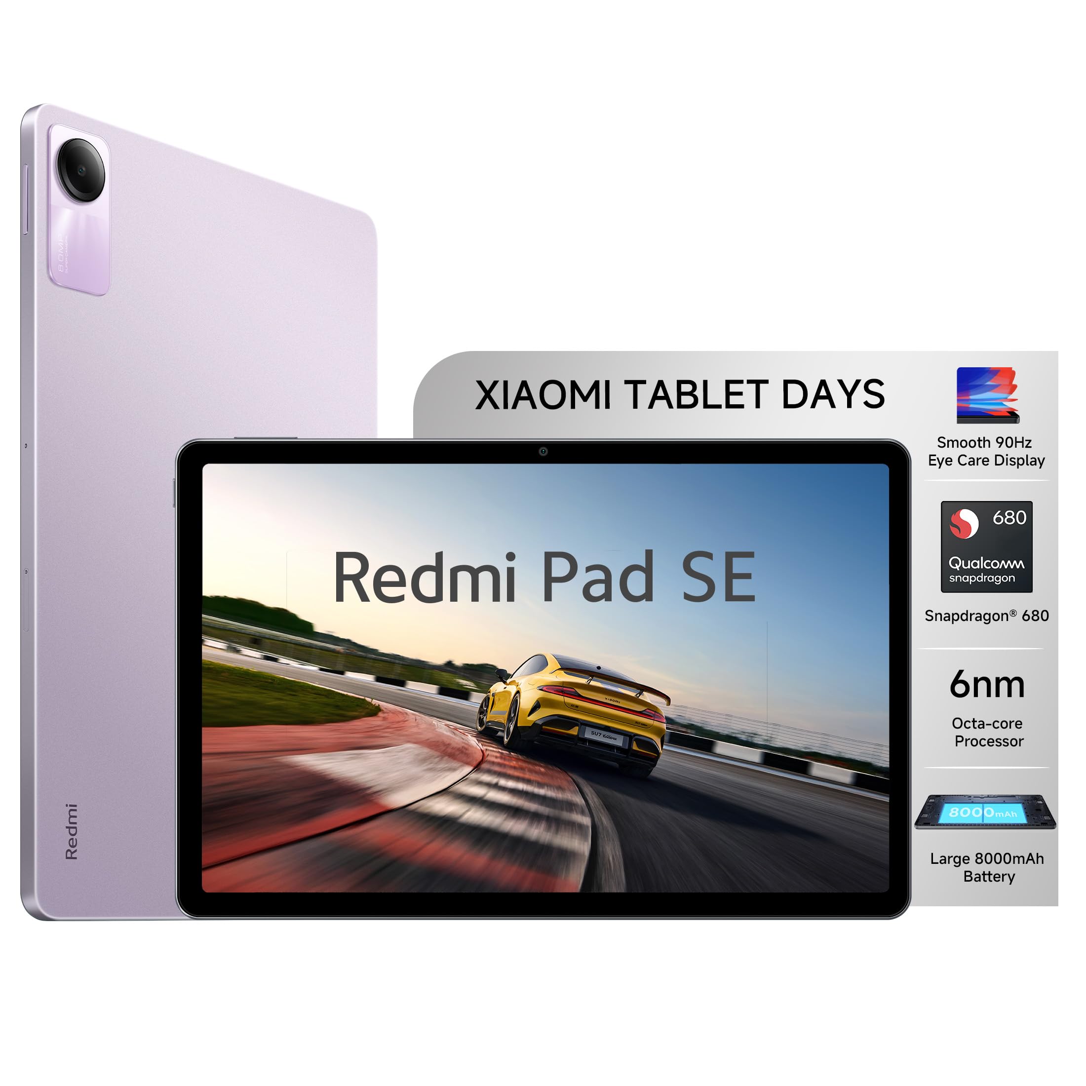 Redmi Pad SE| All Day Battery | Qualcomm Snapdragon 680| 90Hz