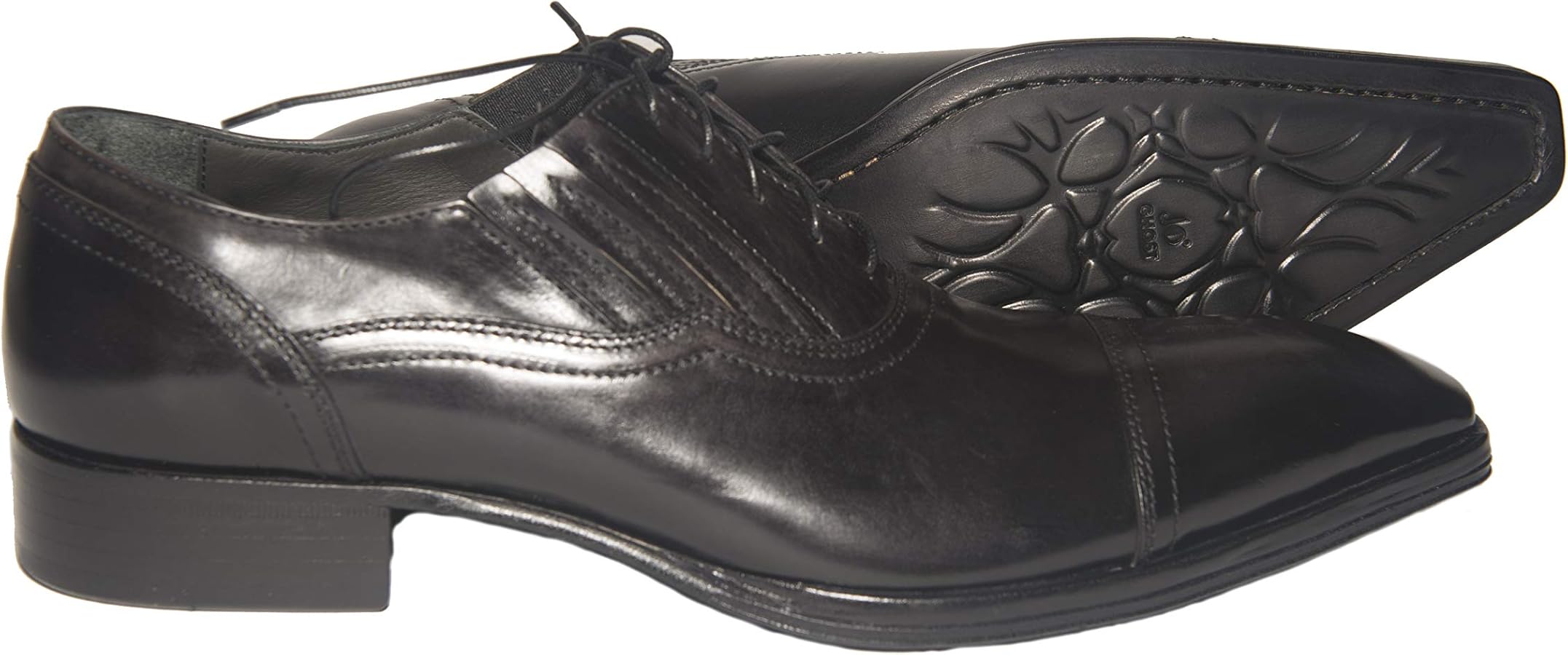 Amazon.com | Jo Ghost 2131 Italian Black Leather Lace-up Shoes | Shoes