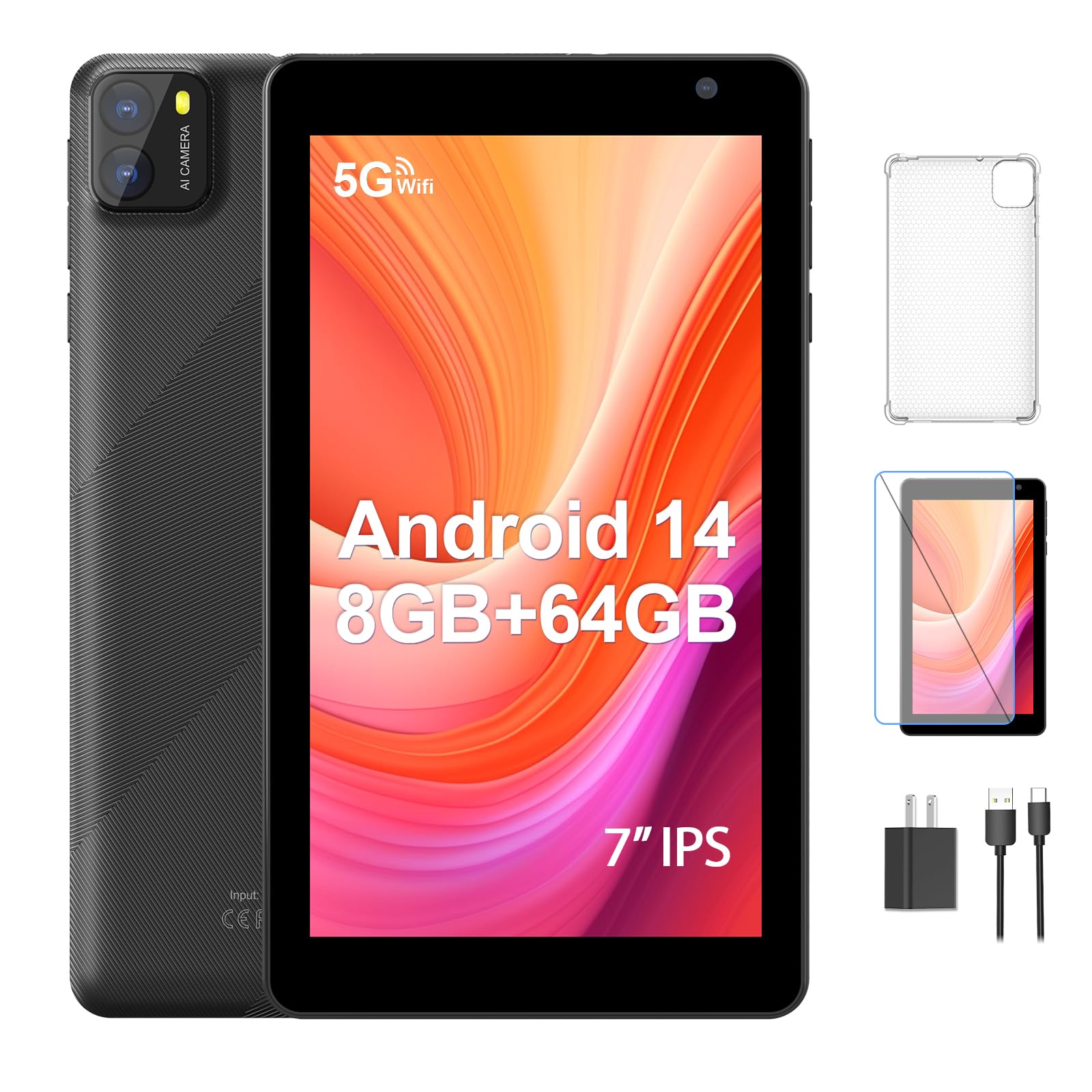 Amazon.com : PUTECCH Android Tablet 7 inch Android 14 Tablets, 8GB