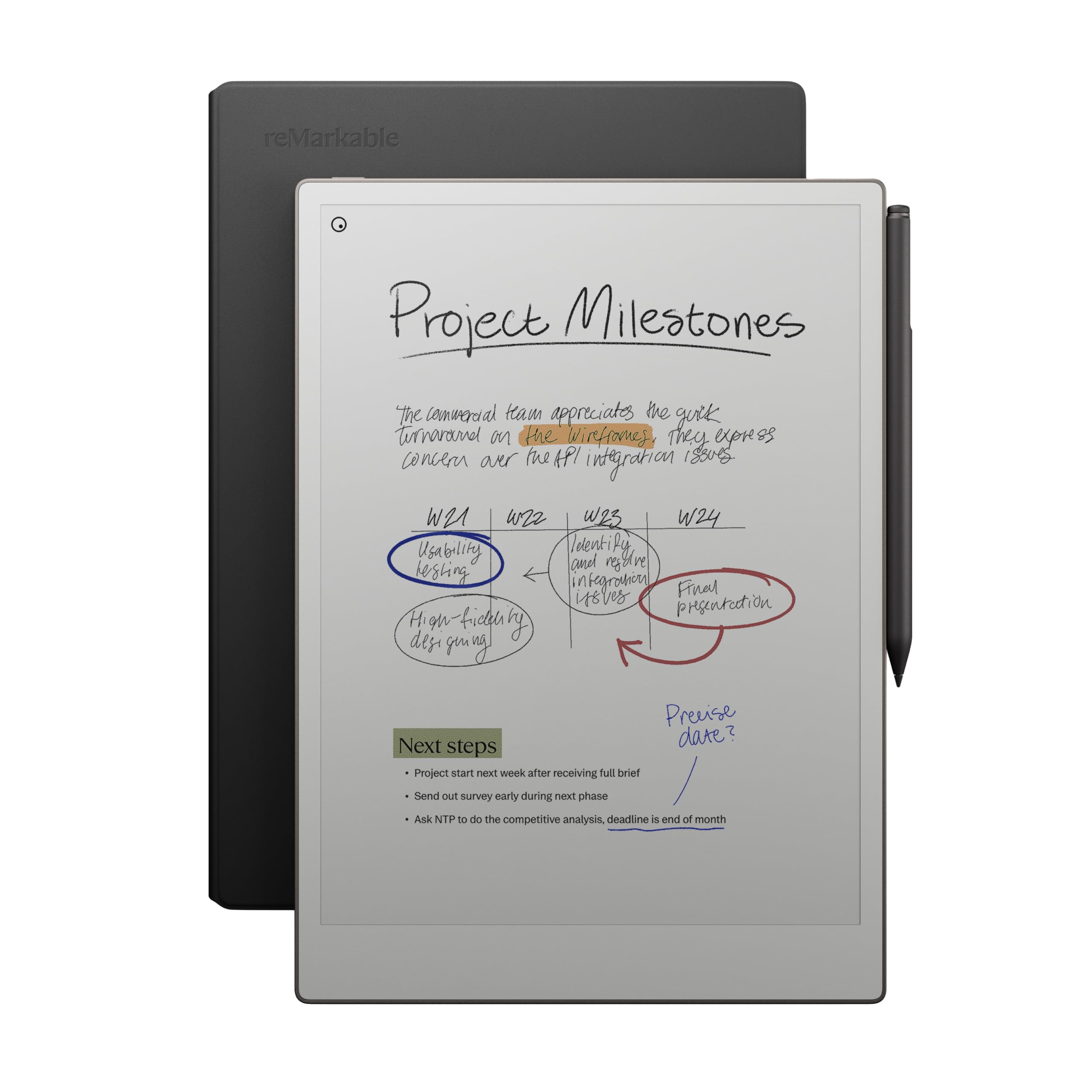 Amazon.com : reMarkable Paper Pro Bundle – Premium Leather
